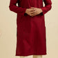 Maroon Elegance Kurta Pajama