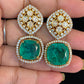 AD Ethnic Earrings | Moissanite Indian Earrings |  Gift Idea