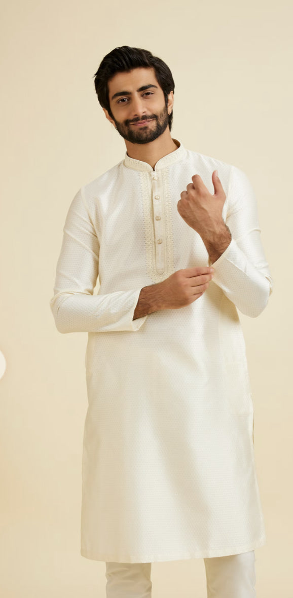 Creamy Delight Kurta Pajama