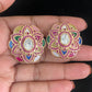 Navratan Ear Studs | Traditional Indian Jewelry