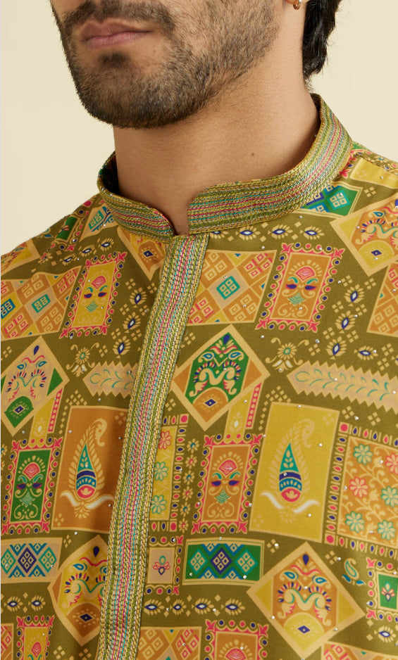 Emerald Elegance Kurta Pajama