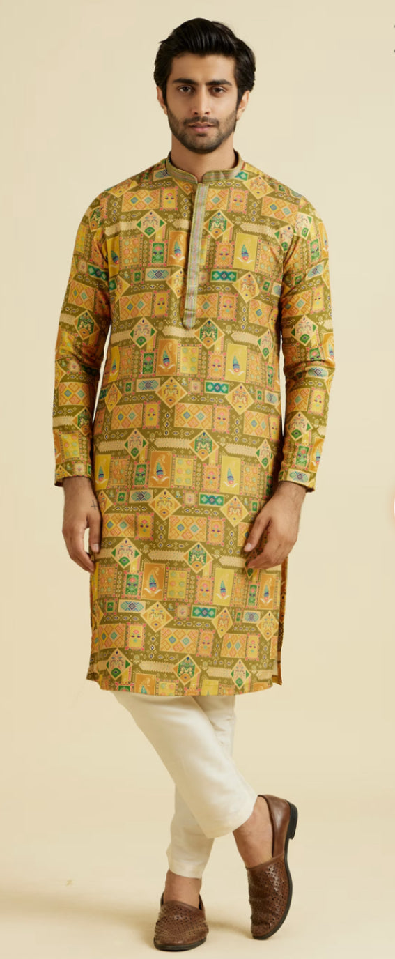 Emerald Elegance Kurta Pajama