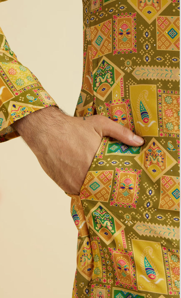 Emerald Elegance Kurta Pajama