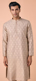 Elegant Beige Kurta Pajama Set