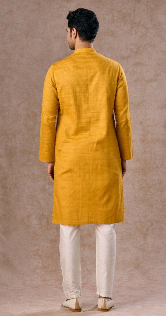Radiant Mustard Cotton Kurta Pajama