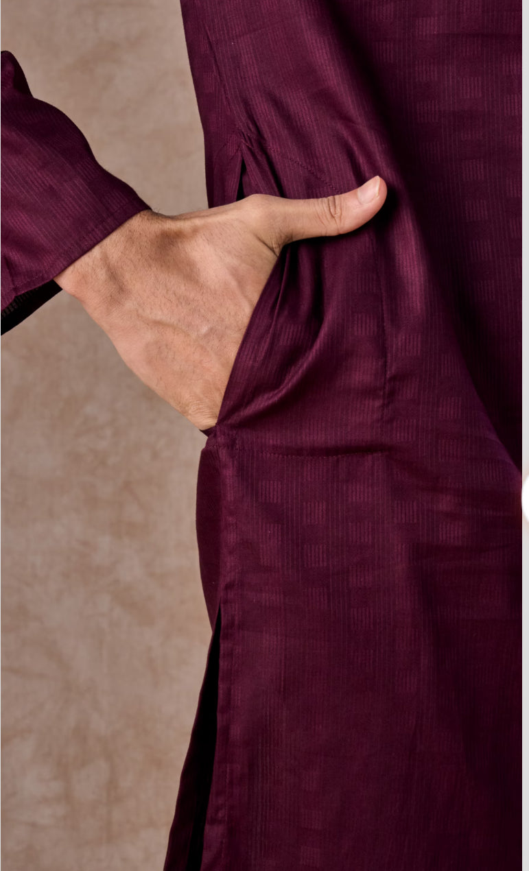 Wine Majesty Kurta Pajama