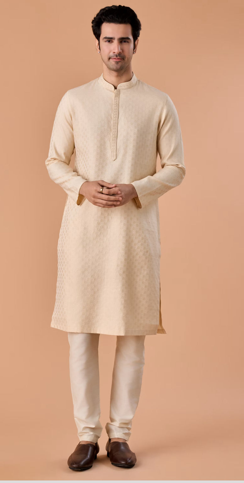 Beige Elegance Kurta Pajama