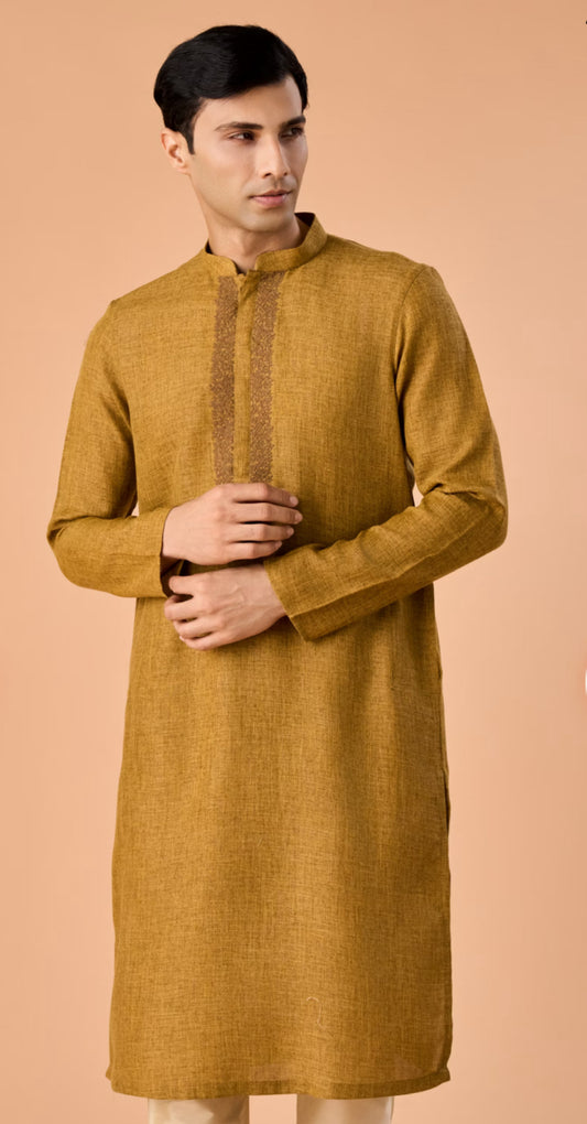 Mehndi Green Radiance Kurta Pajama | Men Ethnic Wear | Indian Traditional Wear
