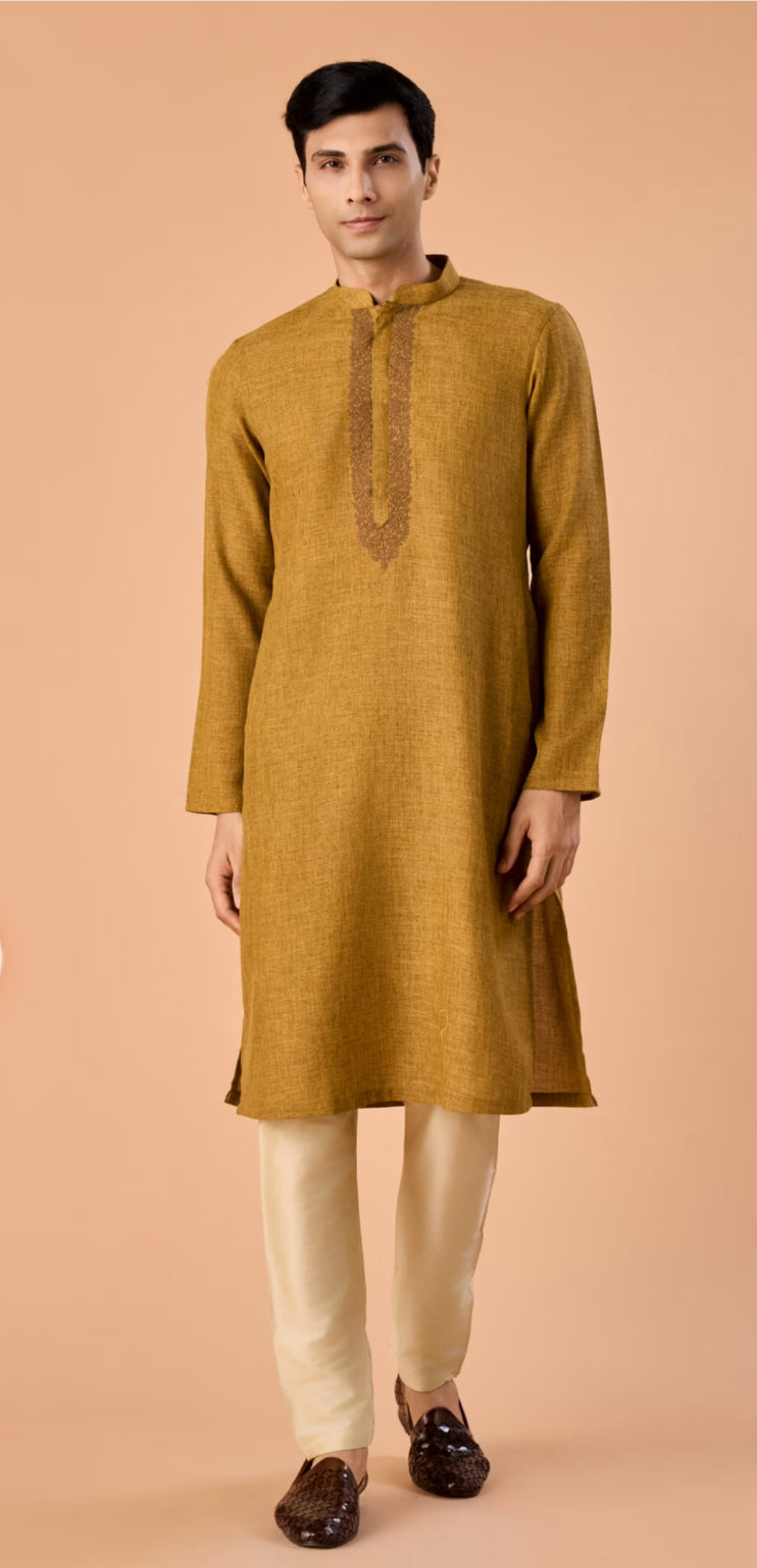 Mehndi Green Radiance Kurta Pajama