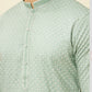 Turkish Green Diamond Patterned Kurta Set