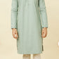 Turkish Green Diamond Patterned Kurta Set