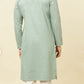 Turkish Green Diamond Patterned Kurta Set