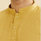 Crayola Yellow Diamond Patterned Kurta Set