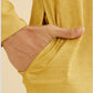 Crayola Yellow Diamond Patterned Kurta Set