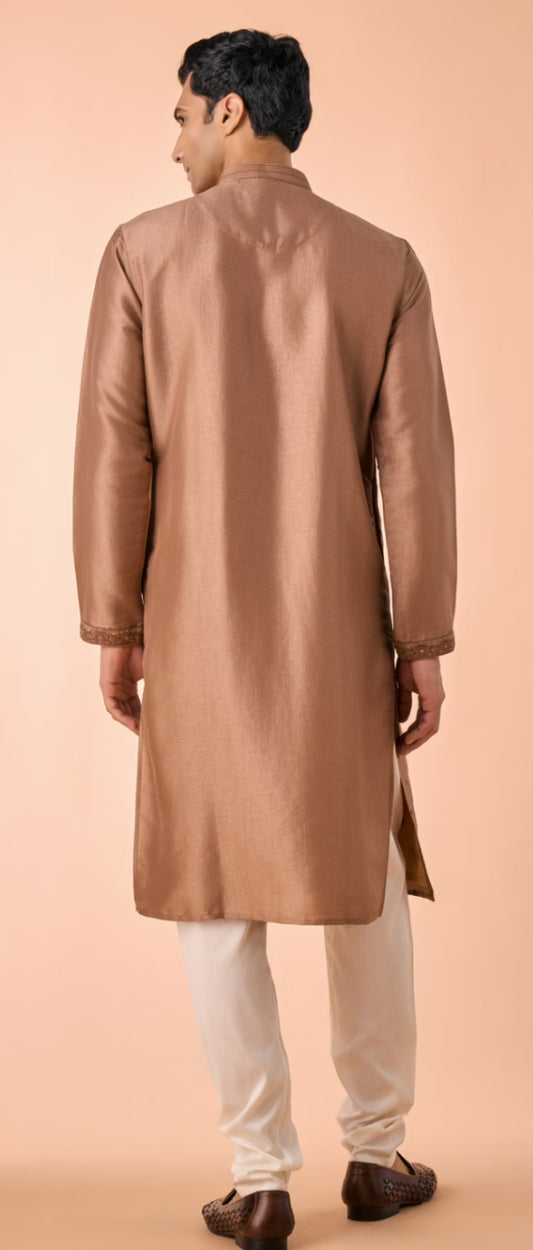 Elegant Brown Kurta and Churidar | Men Ethnic Wear | Indian Traditional Wear