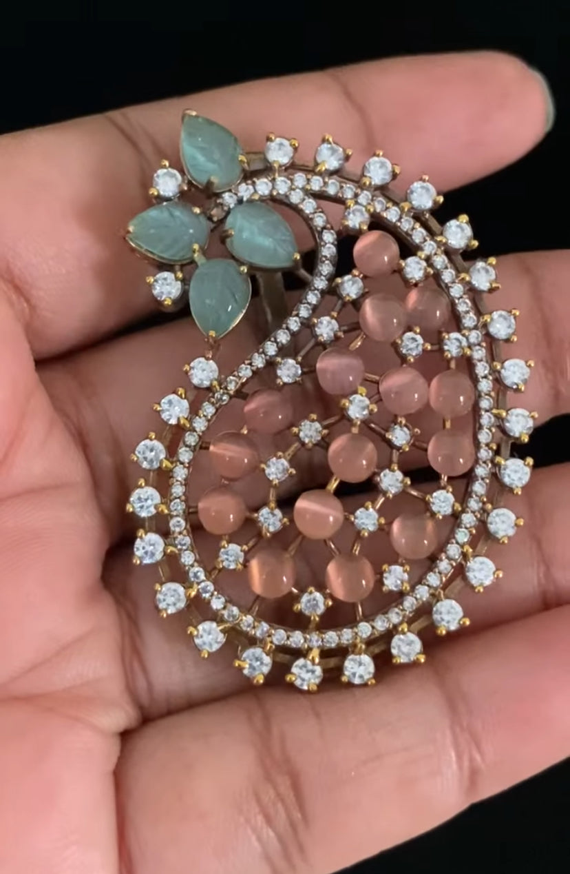 AD Premium Mango Pendant Set | Latest Indian Jewelry