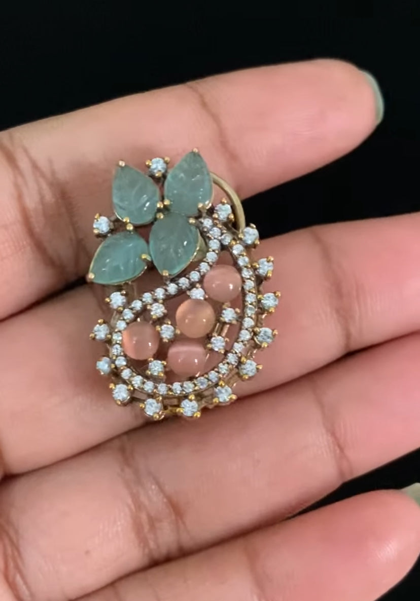 AD Premium Mango Pendant Set | Latest Indian Jewelry