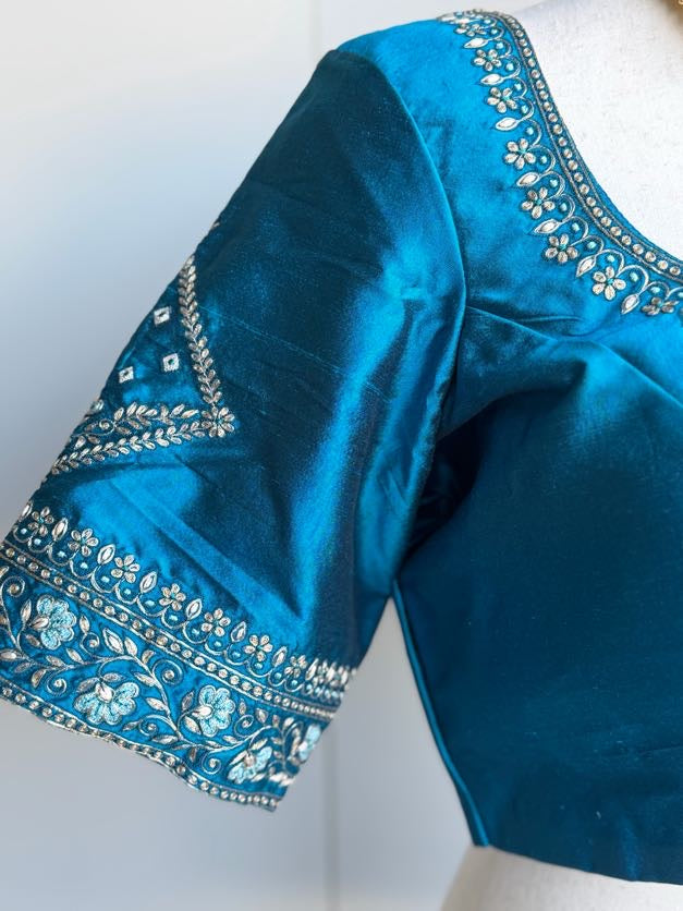 Pure Silk Embroidery Blouse | Saree Blouses in USA