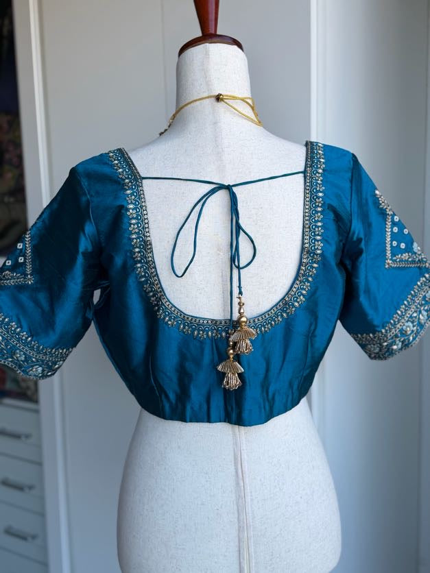 Pure Silk Embroidery Blouse | Saree Blouses in USA