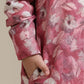 Boys Coral Pink Floral Patterned Kurta Set