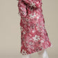 Boys Coral Pink Floral Patterned Kurta Set