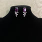 Rhodium AD Earrings | Indian Earrings In USA