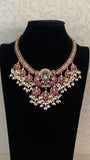 Jadau Kundan Pearl Hanging Necklace | Indian Traditional Jewelry