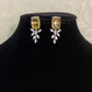 Rhodium AD Earrings | Indian Earrings In USA