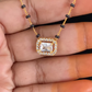 AD Pendant Simple Mangalasutra | Black Beads Necklace