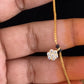 AD Flower Drop Mangalasutra | Simple Black Beads Necklace