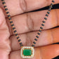 AD Pendant Simple Mangalasutra | Black Beads Necklace