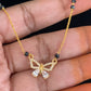 Simple AD Pendant Mangalasutra | Black Beads Necklace