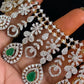 AD Emerald Bridal Necklace Set | Latest Indian Jewelry