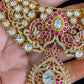 Moissanite Kundan Fusion Necklace Set | latest Indian Jewelry In USA