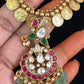 Kundan Pendant Kasula Necklace | Indian Traditional Jewlery In USA
