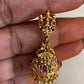 Traditional Antique Lakshmi Kasula Necklace With Jumkis | Indian Jewlery
