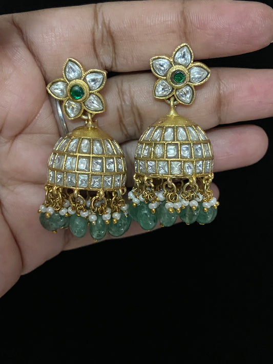 Jadau Kundan Jumkis | Indian Jewelry In USA