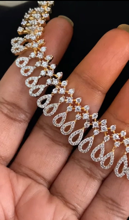 AD Simple Necklace Set | Indian Jewelry In USA