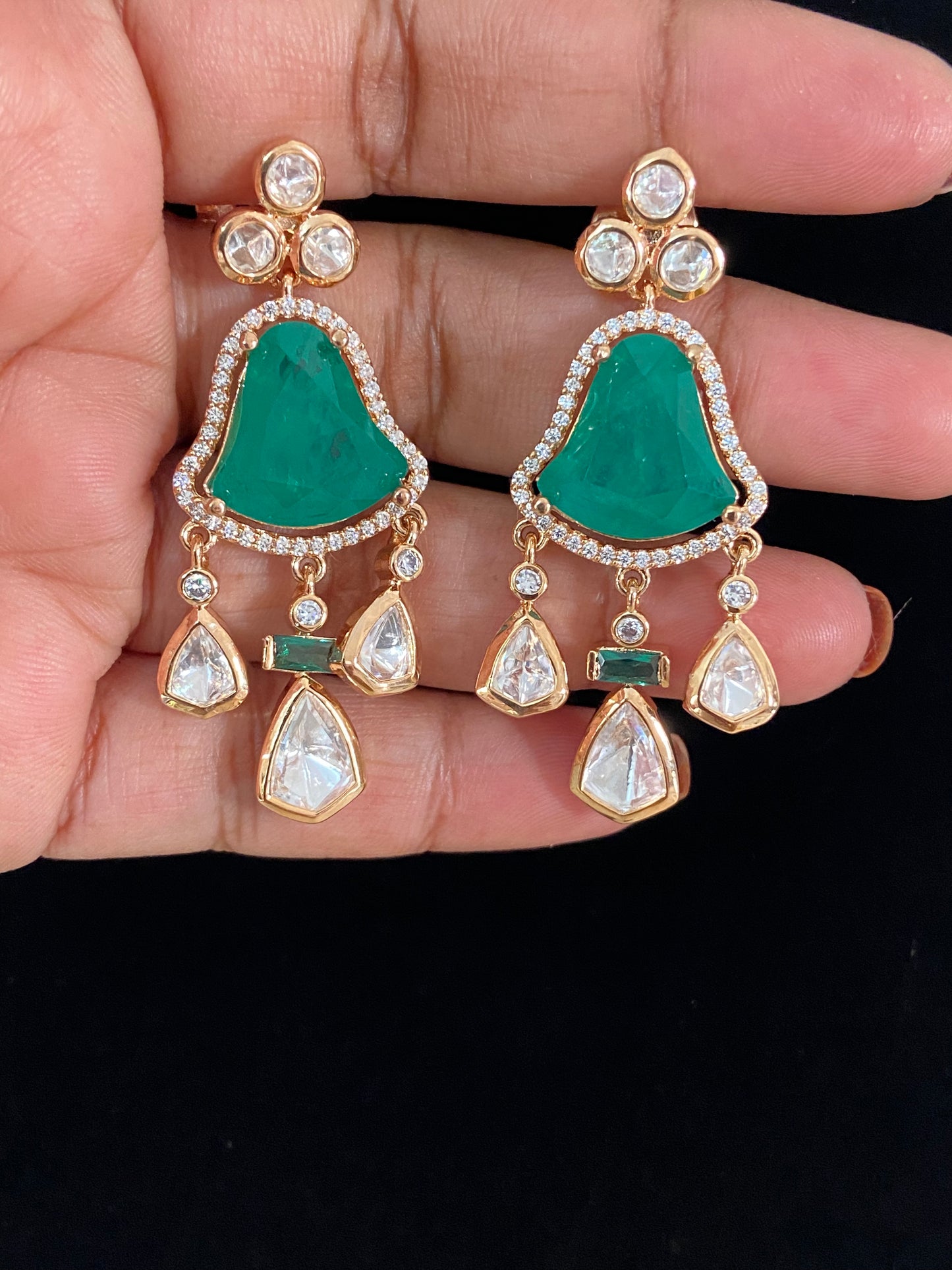 Polki Kundan Earrings  | Indian Earrings | Gift Idea