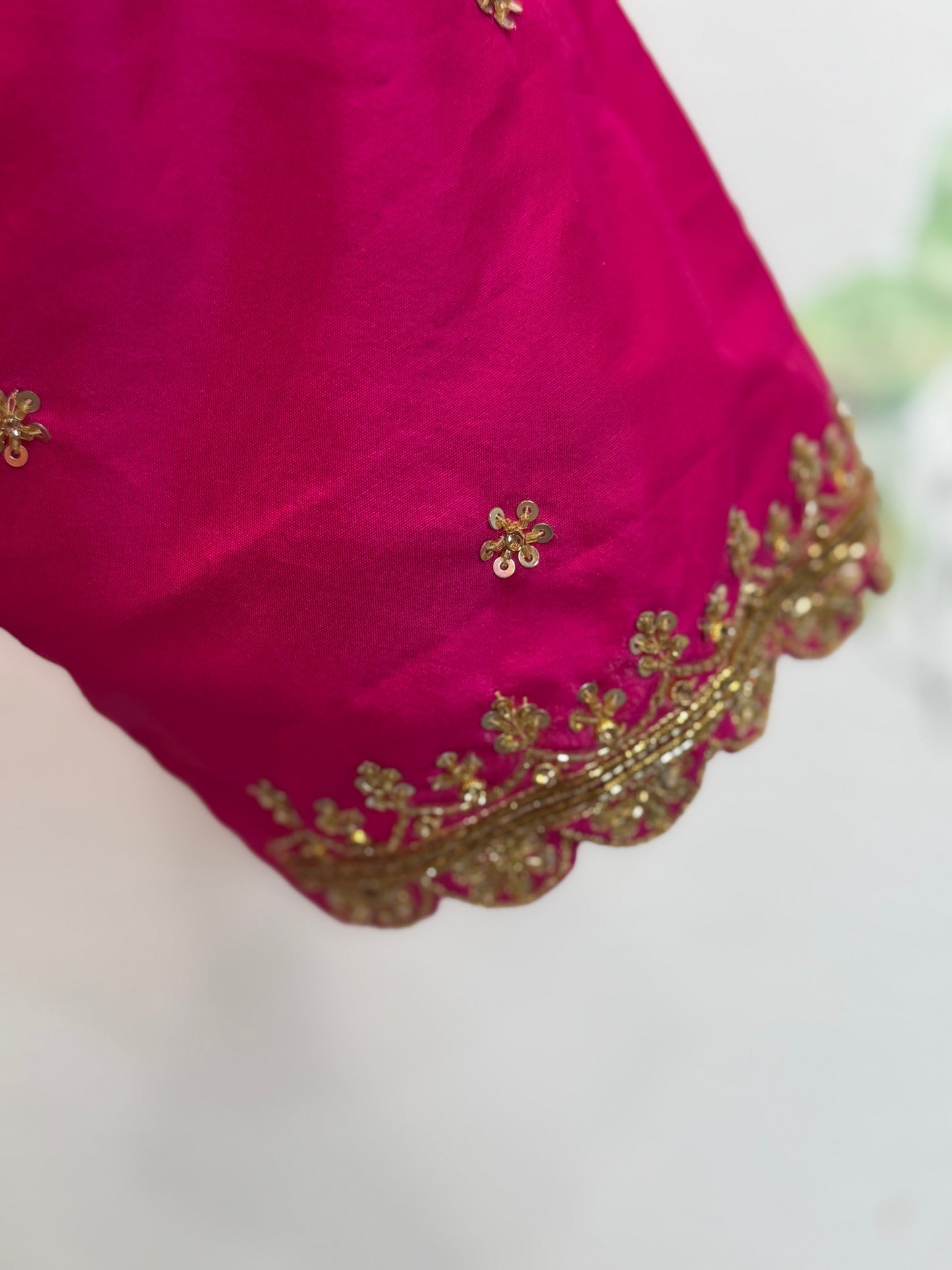 Scallop Hand Embroidery Blouse | Saree Blouses in USA