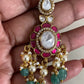 Moissanite & Jadau Fusion Choker With Earrings | Indian Jewelry In USA
