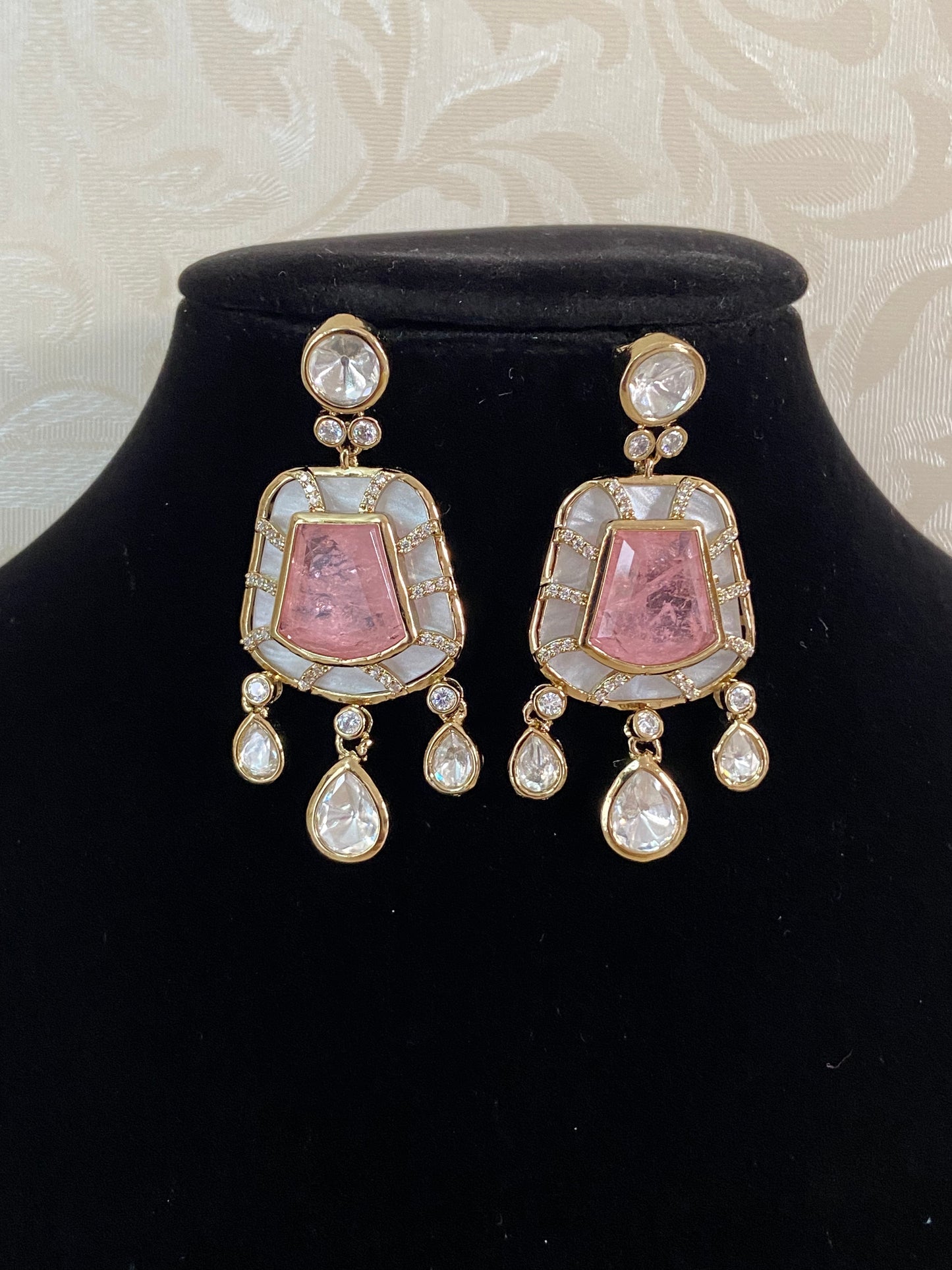 Polki Kundan Earrings | Indian Earrings