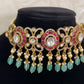 Moissanite & Jadau Fusion Choker With Earrings | Indian Jewelry In USA