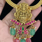 Laksmi Kundan Pendant Nanu Patti Necklace | Traditional Jewelry In USA