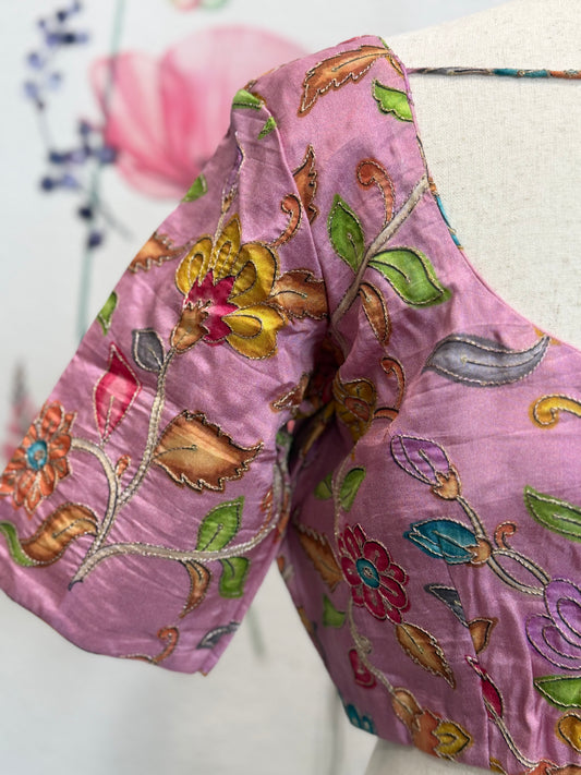 Printed Embroidery Blouse | Saree Blouses Online | Readymade Blouses in USA