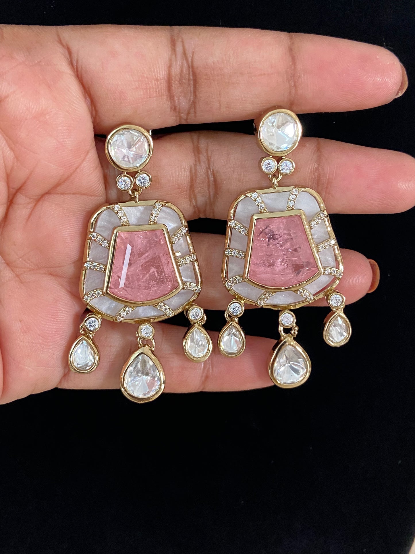 Polki Kundan Earrings | Indian Earrings