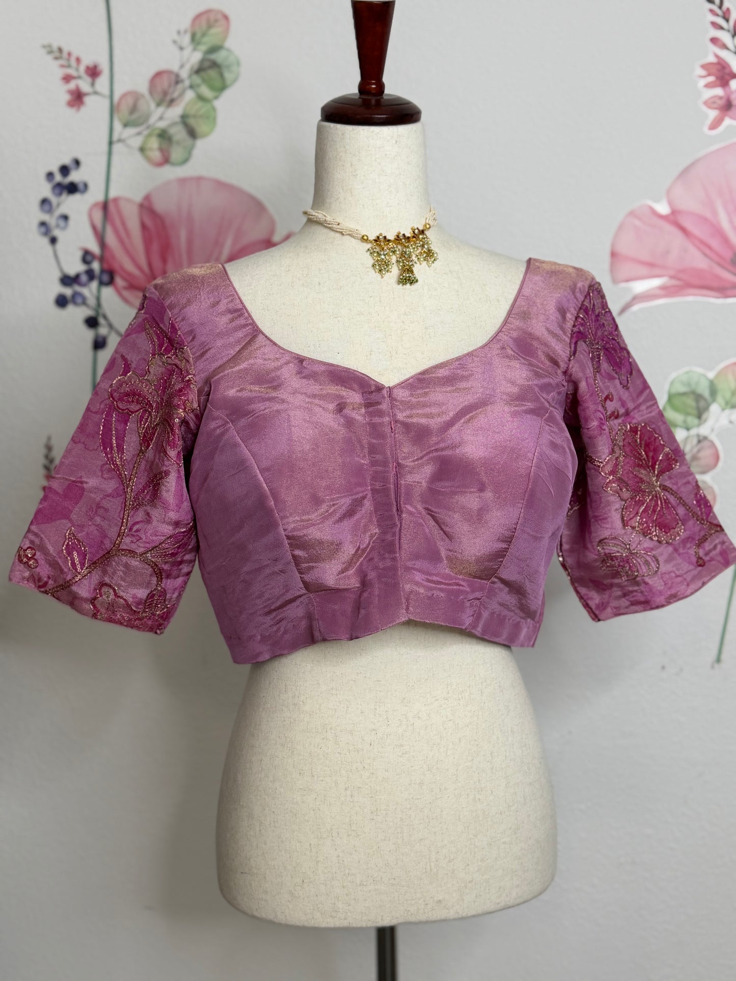 Printed Embroidery Blouse | Saree Readymade Blouses in USA