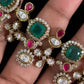 Moissanite Emerald  Ruby Necklace Set | Latest Jewelry In USA