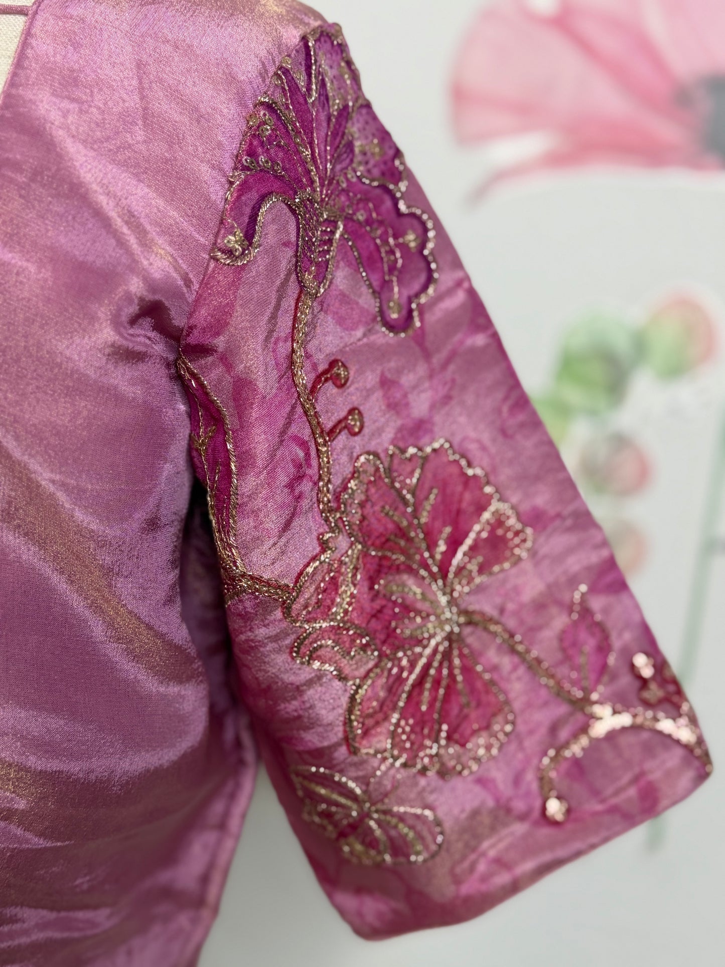 Printed Embroidery Blouse | Saree Readymade Blouses in USA