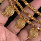 Antique Mango Pendant Gold Beads Necklace Set | Indian Jewelry In USA | Gift idea